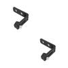 DOITOOL 2-Piece Magnetic Wall Brackets for Spirit Levels, L-Shaped, Black view 1