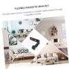 DOITOOL 2-Piece Magnetic Wall Brackets for Spirit Levels, L-Shaped, Black view 2
