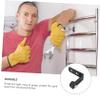 DOITOOL 2-Piece Magnetic Wall Brackets for Spirit Levels, L-Shaped, Black view 4
