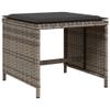 IKAYAA 13-Piece Gray Poly Rattan Garden Dining Set with Cushions view 3