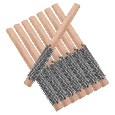 8-Piece Stainless Steel and Wood Tire Tube Rasp Files