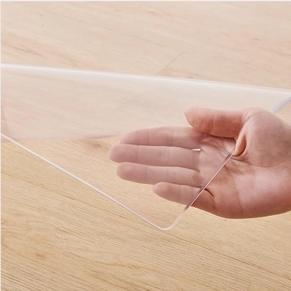 Transparent PVC Chair Mat for Hard Floors, 90 x 160 cm