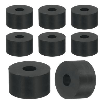 QUARKZMAN 18-Pack Rubber Flat Washers, 25 mm OD x 8 mm ID x 15 mm Thick, Black