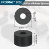 QUARKZMAN 18-Pack Rubber Flat Washers, 25 mm OD x 8 mm ID x 15 mm Thick, Black view 2