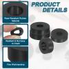 QUARKZMAN 18-Pack Rubber Flat Washers, 25 mm OD x 8 mm ID x 15 mm Thick, Black view 3