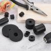 QUARKZMAN 18-Pack Rubber Flat Washers, 25 mm OD x 8 mm ID x 15 mm Thick, Black view 4