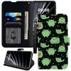 BWEGRHE Wallet Case for Samsung Galaxy S24 FE, Princess Frog Design, PU Leather and TPU, Flip Magnetic Closure, Stand, Card Slots, Wrist Strap view 1