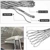 DTVEW 304 Stainless Steel Cable Net, Flexible X-Type Mesh, 6 cm/1.5 mm Fall-Protection Net, Poultry Cage Net (1.5 x 5 m) view 3