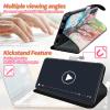 BWEGRHE Wallet Case for Samsung Galaxy S24 FE, Quaternary Tree Design, PU Leather/TPU, Magnetic Clasp, Stand, Card Slots, Wrist Strap view 3