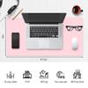 Leather Desk Mat, Non-Slip PU Leather, Large Mouse Pad, Easy to Clean, Dark Gray view 2