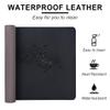 Leather Desk Mat, Non-Slip PU Leather, Large Mouse Pad, Easy to Clean, Dark Gray view 4