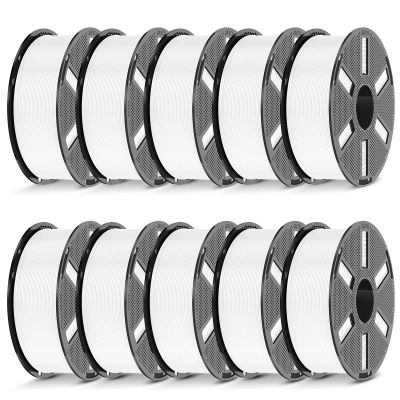 JAYO PLA Filament 1.75mm Bundle, White, 11 kg, Reliable for Beginners