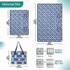 miaozhen Picnic Blanket Set, Sand-Resistant Camping Blanket, Foldable for Kids, Summer Gift, Striped Stars, 4th of July view 2