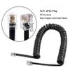 Hawfund RJ9 Telephone Cables for Landline Phones, Black, 1–3 m Uncoiled, 2-Pack view 2