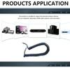 Hawfund RJ9 Telephone Cables for Landline Phones, Black, 1–3 m Uncoiled, 2-Pack view 4