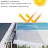 Clear Polycarbonate Door Canopy, 40 x 120 cm, Flat view 2