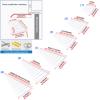Clear Polycarbonate Door Canopy, 40 x 120 cm, Flat view 3