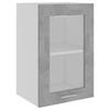 Myheimly Wall-Mounted Glass Cabinet Concrete Gray 40 x 31 x 60 cm view 2