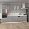 Myheimly Wall-Mounted Glass Cabinet Concrete Gray 40 x 31 x 60 cm view 3