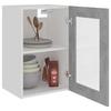 Myheimly Wall-Mounted Glass Cabinet Concrete Gray 40 x 31 x 60 cm view 4