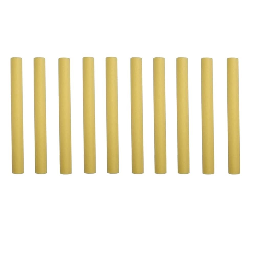 Qusedwey 10-Piece Trampoline Pole Covers, 40 cm Foam Padding Sleeves, Yellow