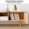 KOQENAG Solid Wood TV Stand, 63-Inch, with Drawers and Cabinet view 4
