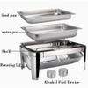 Stainless Steel Roll-Top Chafing Dish Buffet Set, 7.2 L view 4