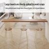 Industrial Brown Bar Table with Pine Top and Acrylic Base view 2