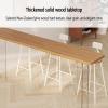 Industrial Brown Bar Table with Pine Top and Acrylic Base view 3