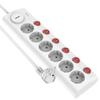 revolt 6-Outlet Power Strip, Individually Switchable, Master Switch, 3,680 W view 1
