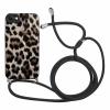Phoona Phone Lanyard Case for iPhone 7/8 and iPhone SE (2020/2022), 4.7 in, Black Leopard view 1