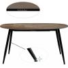 TRISENS Rodrigo Extendable Dining Table, 120–150–180 x 80 cm, Seats 4–10, Oval, Walnut view 4