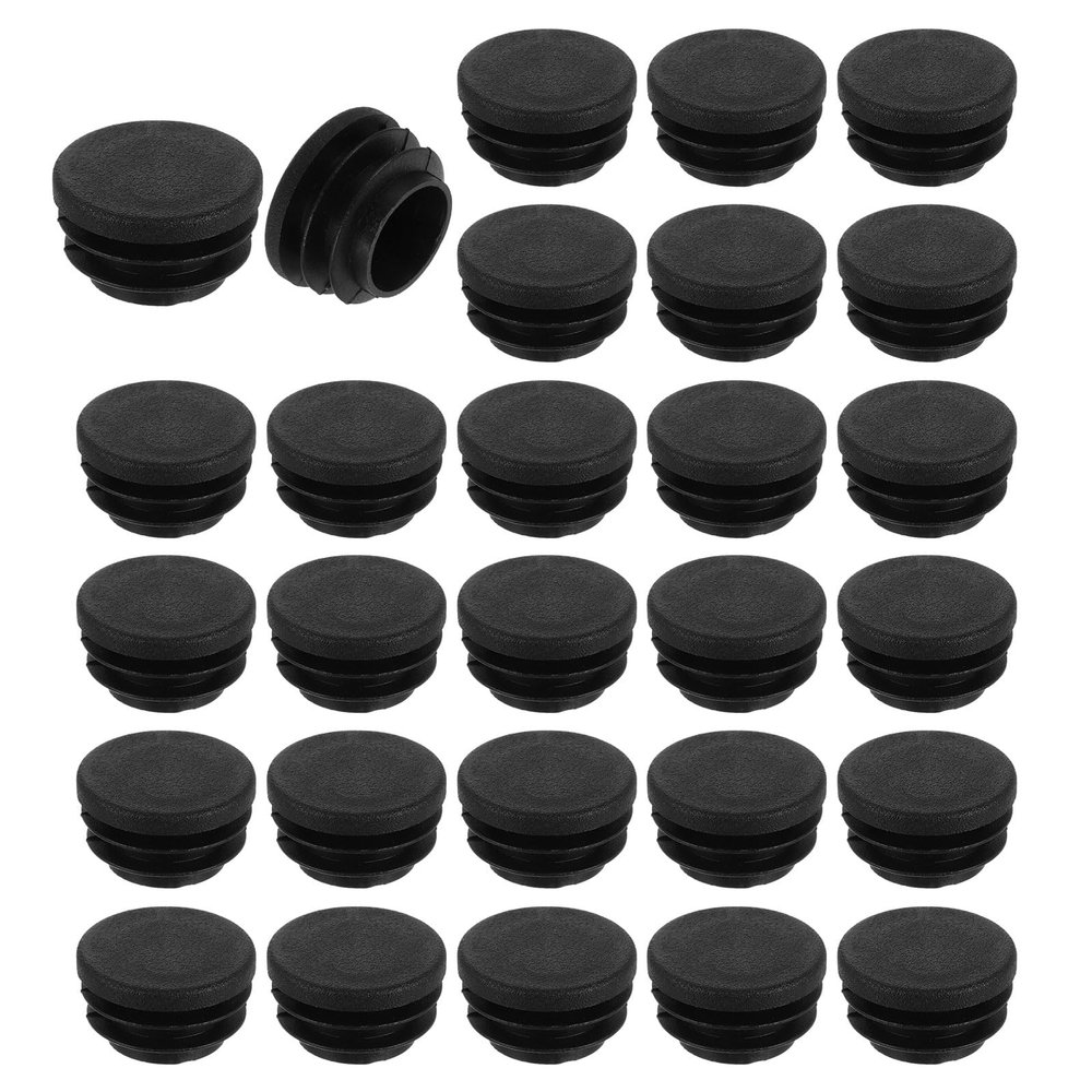 sourcing map Round Plastic End Caps, 25 mm / 0.98 in, 38-Pack