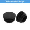 sourcing map Round Plastic End Caps, 25 mm / 0.98 in, 38-Pack view 3