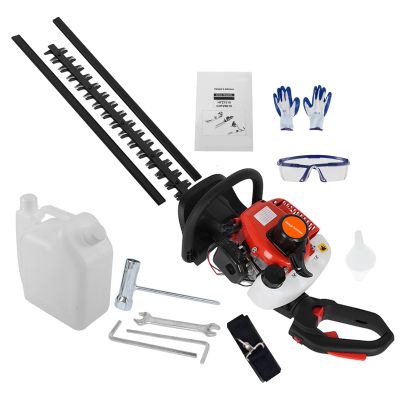 cukoekim 24-Inch Cordless 26cc 2-Stroke Gas-Powered Hedge Trimmer