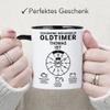 Kiddle-Design Personalized 69th Birthday Mug, “Handle with Care—Vintage Car Is 69,” Funny Gift, Black view 3