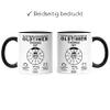 Kiddle-Design Personalized 69th Birthday Mug, “Handle with Care—Vintage Car Is 69,” Funny Gift, Black view 4