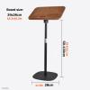 Portable Church Lectern with Adjustable Reading Surface, Black view 3