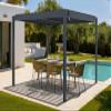 Cazeboo Piana 3 x 3 m Freestanding Bioclimatic Pergola, Gray Aluminum view 1