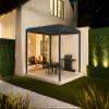 Cazeboo Piana 3 x 3 m Freestanding Bioclimatic Pergola, Gray Aluminum view 3