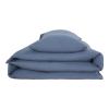 Interior by Hakito 100% Natural Linen Bedding Set – GOTS-Certified, Breathable & Temperature-Regulating (Blueberry, 155 x 220 cm, 80 x 80 cm Pillowcase) view 1