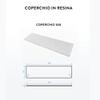 Moka Line Plus Shower Tray, 110 x 65 cm, Resin and Marble Dust, with Side Marble-Resin Grille, Frascio view 4