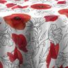Le linge de Jules Round Poppy Tablecloth, Stain-Resistant, 63 in. view 2