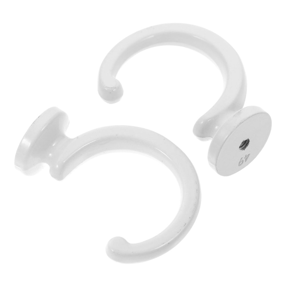 Kisangel Curtain Holdback Wall Hooks, 1 Set, Zinc Alloy with Screws