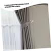 Kisangel Curtain Holdback Wall Hooks, 1 Set, Zinc Alloy with Screws view 4
