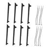 Kisangel 8-Pack Waterproof Plastic Bicycle Chain Protective Film, Black, Self-Adhesive, for Frames and Chains, Easy to Clean view 1