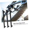 Kisangel 8-Pack Waterproof Plastic Bicycle Chain Protective Film, Black, Self-Adhesive, for Frames and Chains, Easy to Clean view 2