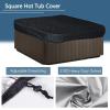 Square Spa Cover for Hot Tub, Waterproof Outdoor Cover, 231 x 231 x 30 cm, Green view 2