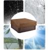 Square Spa Cover for Hot Tub, Waterproof Outdoor Cover, 231 x 231 x 30 cm, Green view 4