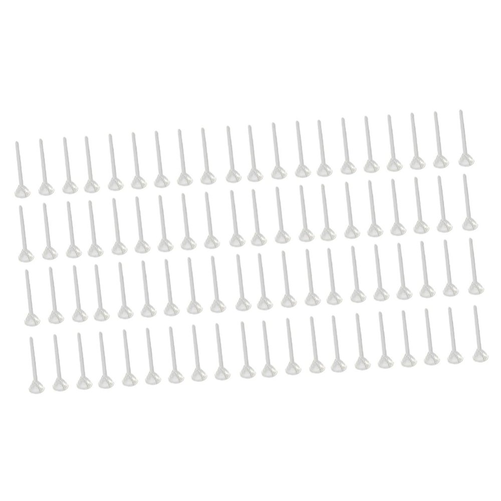 BESPORTBLE 2 Sets of White Plastic Miniature Landscape Fastening Rods, 1,000 Pieces Each
